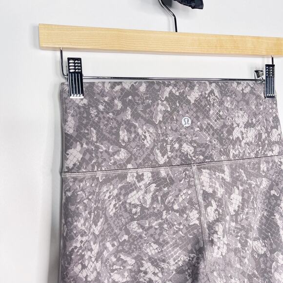 Lululemon Women 6 Align High Rise Pant 25" Legging Hideaway Camo Lunar Rock Gray - Picture 8 of 12
